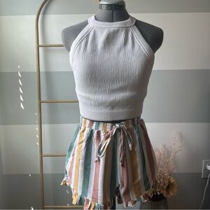 American Eagle Outfitters Multicolor Striped Soft Shorts